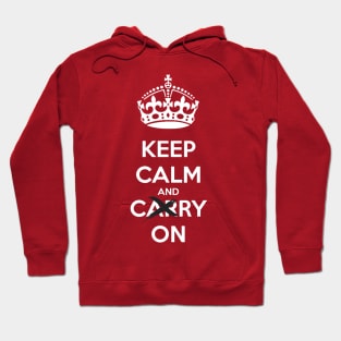 keep calm and cry on Hoodie